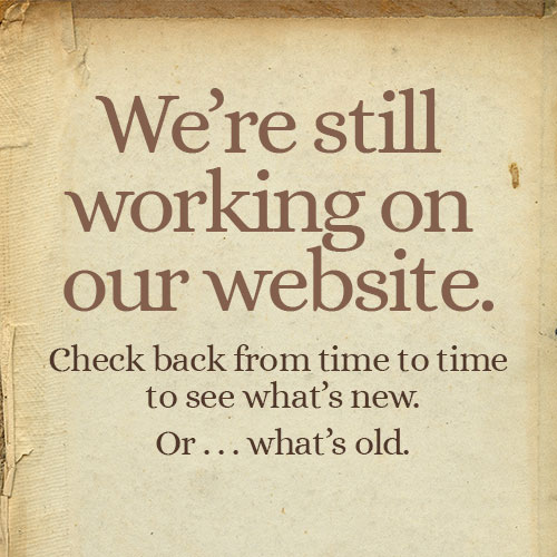 We're still working on our website. Check back.