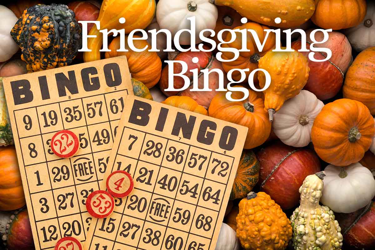 Pumpkins and bingo cards